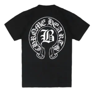 Chrome Hearts Bella Hadid Horseshoe Logo Short Sleeve T-Shirt