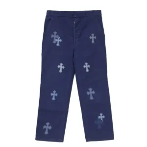 Chrome Hearts Blue Leather Cross Patch Carpenter