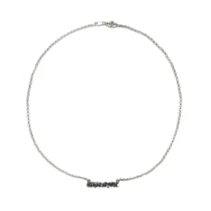 Chrome Hearts Silver Chrome Letter Necklace