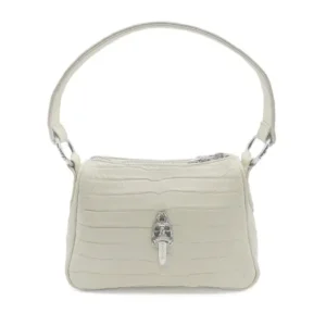 Chrome Hearts White Alligator Leather Nugget Bag