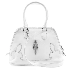 Chrome Hearts White Dagger Done Mini Handle Bag